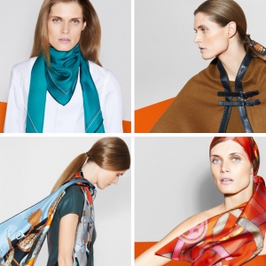 Малгосия Бела для каталога платков Hermes