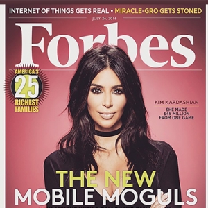 Ким Кардашьян на обложке Forbes