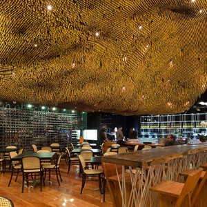 Золотое облако бразильского ресторана Olga Nur