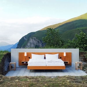Отель без стен в Швейцарских Альпах