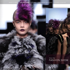 Fendi представляет обновленный сайт
