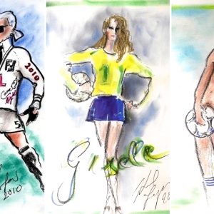 Скетчи Карла Лагерфельда для журнала Sepp