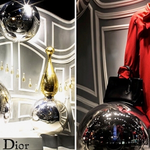 Витрина Dior в универмаге Saks на Пятой Авеню