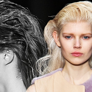 Тенденция: мокрые пряди в холодный сезон