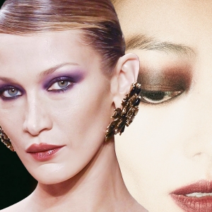 Coloured smokey: тренд на цветные смоки — носим как Белла Хадид на показе Saint Laurent