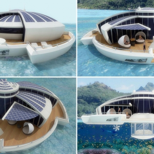 Плавучий отель на солнечных батареях
