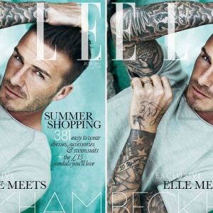 Дэвид Бекхэм на обложке Elle UK 