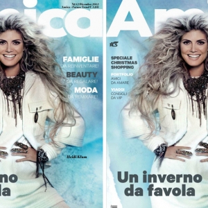 Хайди Клум на обложке декабрьского Amica