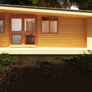 Экологичный дом-овал