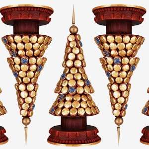 Ель из макарунов Ladurée