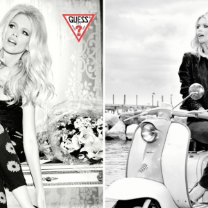 Клаудия Шиффер в кампании к 30-летию Guess