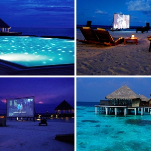 Кино под звездами на Мальдивах