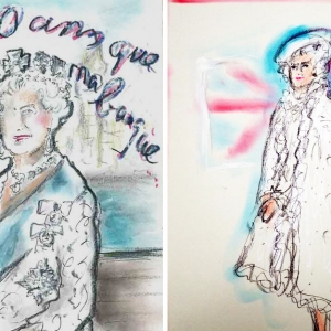 Карл Лагерфельд нарисовал королеву