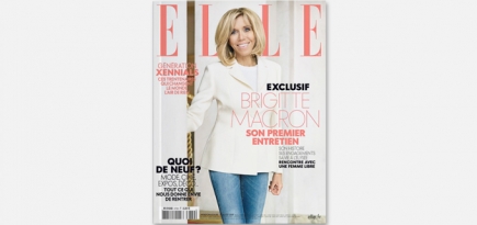 Брижит Макрон появилась на обложке французского Elle