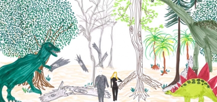 Кристиан Диор встречается с динозаврами в новой кампании часов La Mini D