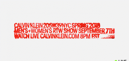 Прямая трансляция Calvin Klein, весна-лето 2018