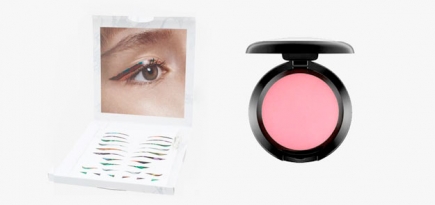 Как повторить макияж с голографическими стрелками с показа The Blonds