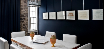 Как использовать в интерьере черный индиго — главный цвет 2018 года