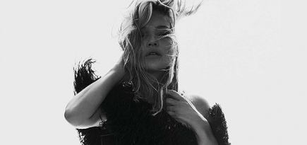 Кейт Мосс впервые стала лицом Saint Laurent