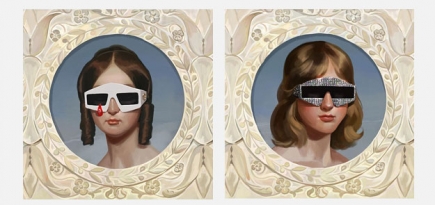 В витринах бутиков Gucci появились «живые» картины