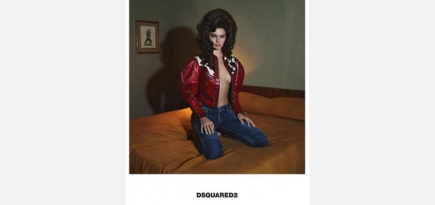 Кендалл Дженнер и Белла Хадид в роли «кау-герлз» в кампании DSquared2