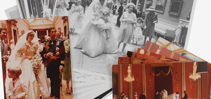 Неизвестные снимки со свадьбы принцессы Дианы выставили на аукцион