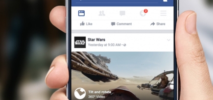Facebook добавил поддержку панорамных видео в новостную ленту
