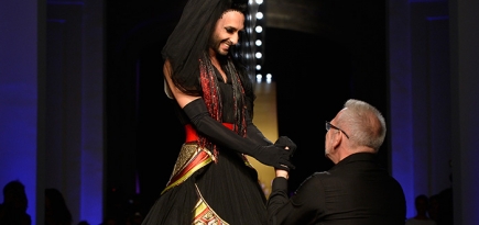 Кончита Вурст стала невестой на показе Jean Paul Gaultier