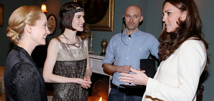 Кейт Миддлтон посетила съемочную площадку \"Аббатства Даунтон\"