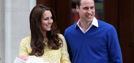 Принц Уильям и герцогиня Кэтрин показали дочь