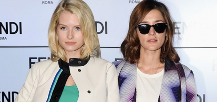 Гости показа Fendi в Милане