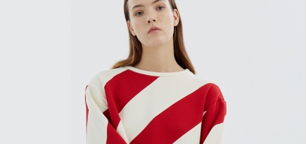 Платья-«карамельные трости» в рождественской коллекции Nina Donis для «КМ20»