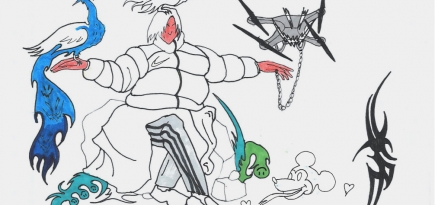 Художники рисуют в рамках проекта BURO. New Cool: Владимир Карташов