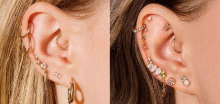 Хеликс, дейс, трагус: 15 идей миниатюрного пирсинга ушей