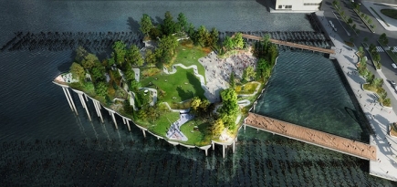 Диана фон Фюрстенберг и Барри Диллер создадут парк на реке Гудзон