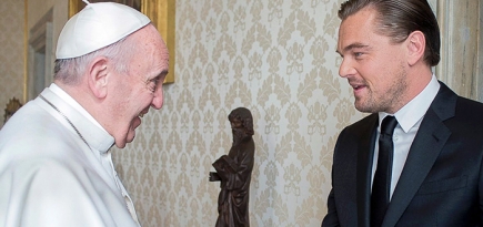 Леонардо ДиКаприо встретился с Папой Римским