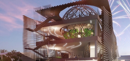 Геометрический павильон Азербайджана для Milan Expo 2015