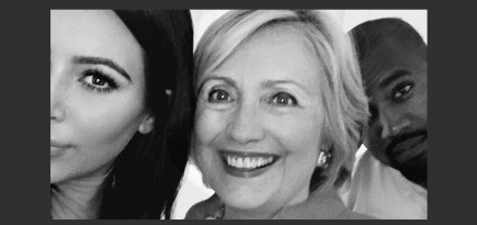 Хиллари Клинтон провела дружеские дебаты с Ким Кардашьян