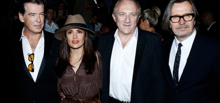 Гости показа Saint Laurent, весна-лето 2016