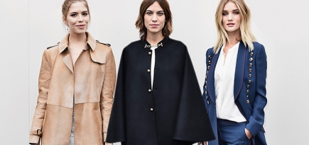 Гости показа Burberry в Лондоне