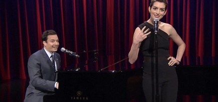 Хип-хоп по-бродвейски с Энн Хэтэуэй и Джимми Фэллоном