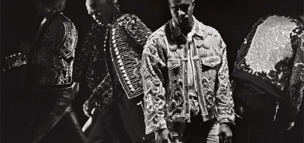 Заплаканные лица в продолжении звездной кампании Balmain