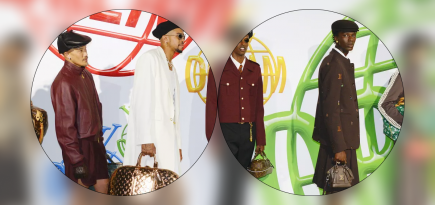 Фото дня: бэкстейдж показа Louis Vuitton menswear 2024