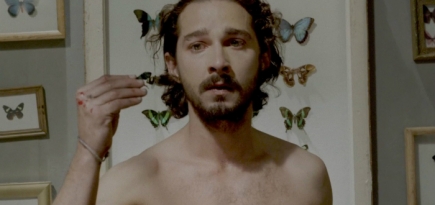 Шайа ЛаБаф на съемках клипа Sigur Rós