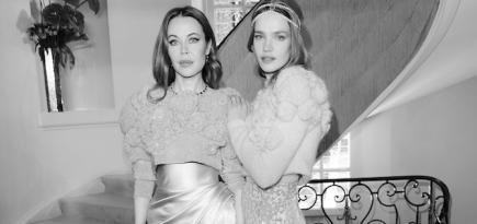 Наталья Водянова, Орнелла Мути и другие гости парижского показа Ulyana Sergeenko Couture