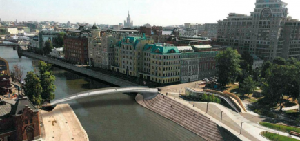 На Якиманке появится новый пешеходный мост через Москву-реку
