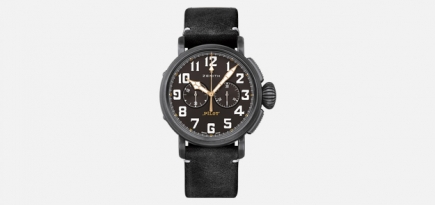 Zenith представил часы Pilot Type-20 Chronograph Ton Up Black на мотопробеге Distinguished Gentleman's Ride
