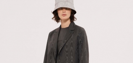 Минималистичные шляпы и природные текстуры в весеннем лукбуке COS