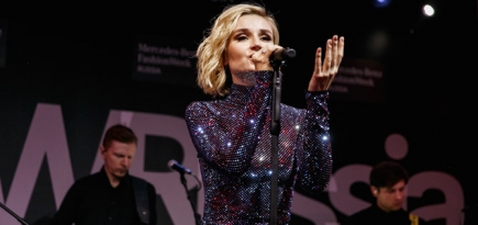 Полина Гагарина выступила на открытии Mercedes-Benz Fashion Week Russia