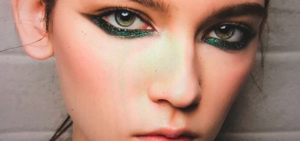 Как повторить макияж со стрелками на нижнем веке с показа Cividini